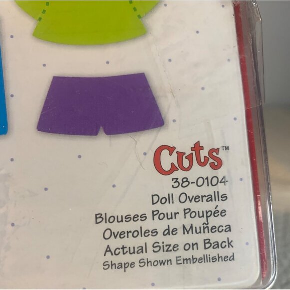 Sizzix Originals Doll Overalls Large Die Cut 38-0104 Craft Embellishment - Picture 3 of 16